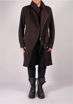 Long Sweatshirt Jacket with Zippers