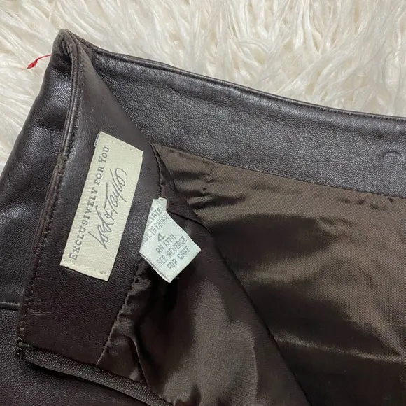 Lord and Taylor Vintage Leather Skirt