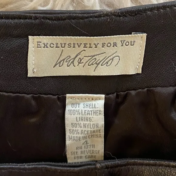 Lord and Taylor Vintage Leather Skirt