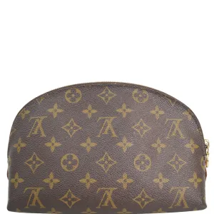 LOUIS VUITTON Monogram Canvas Cosmetic Pouch Brown
