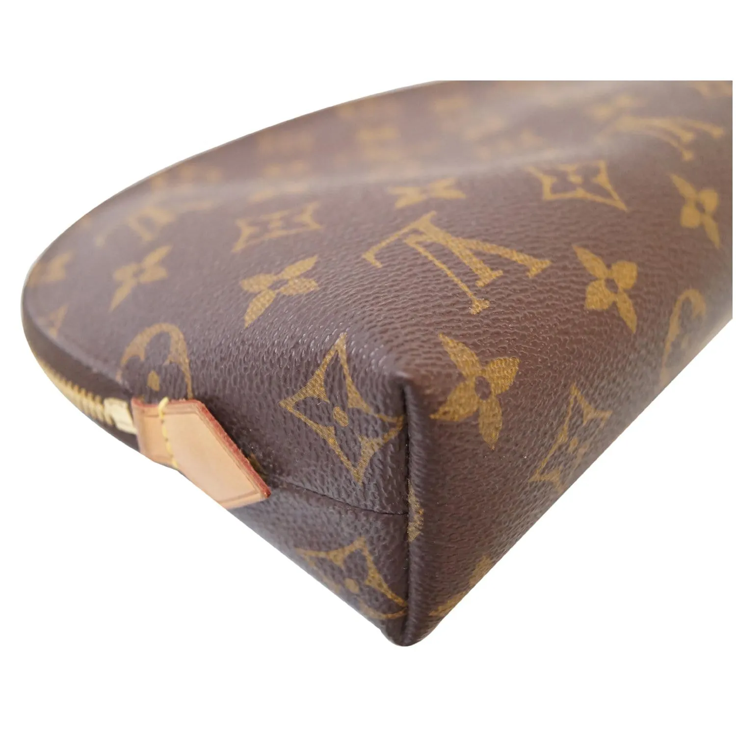 LOUIS VUITTON Monogram Canvas Cosmetic Pouch Brown
