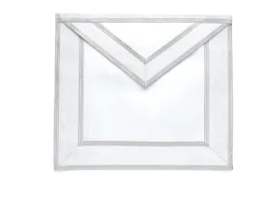 Master Mason White and Silver Apron