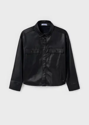 Mayoral Faux Leather Overshirt 7194
