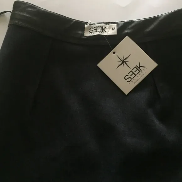 Medium black Seek The Label faux Leather