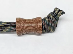 Medium Spool Natural Canvas Micarta Lanyard Bead and a Free Paracord Lanyard