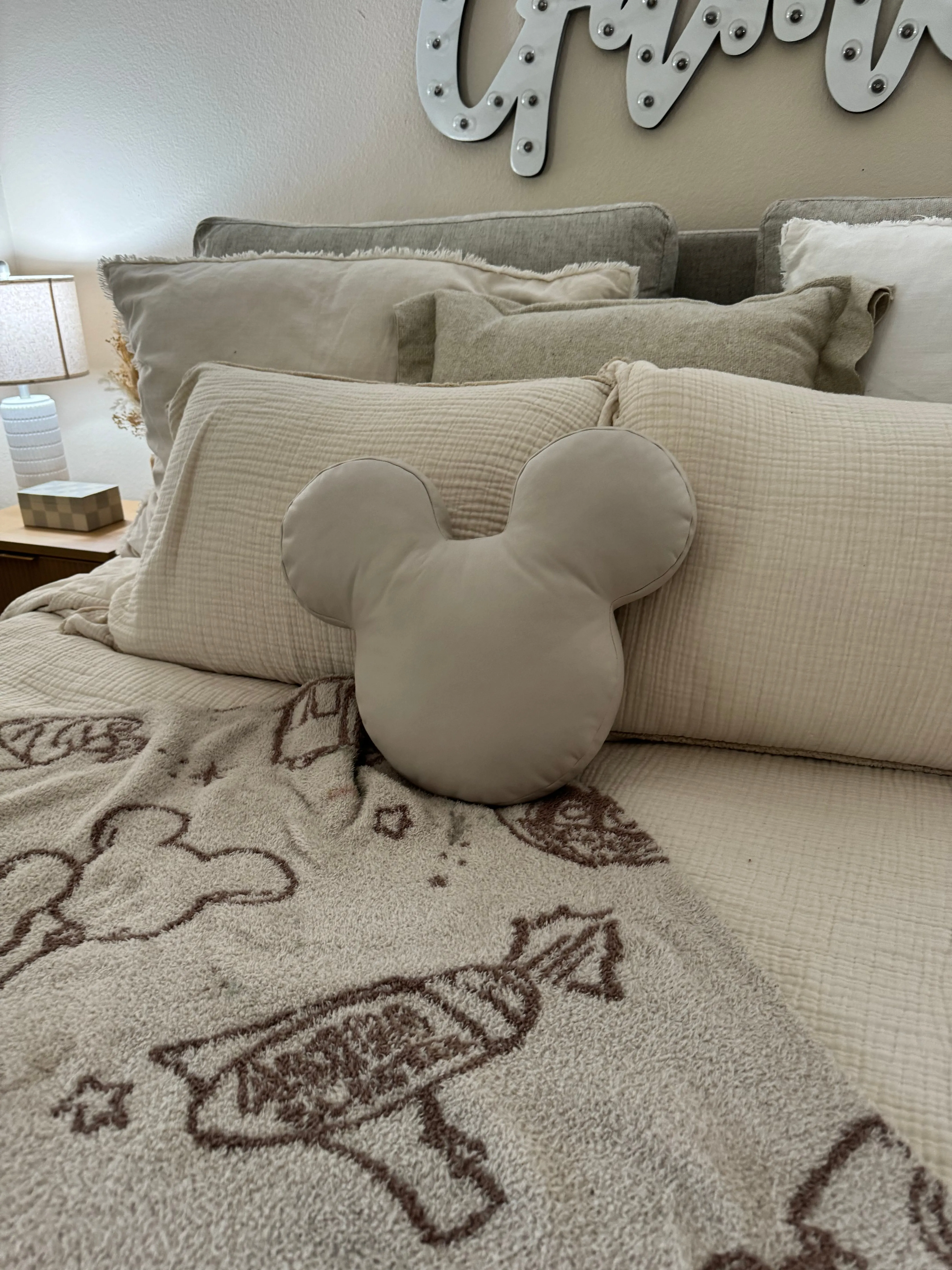 Mouse Head Pillow* READY TO SHIP