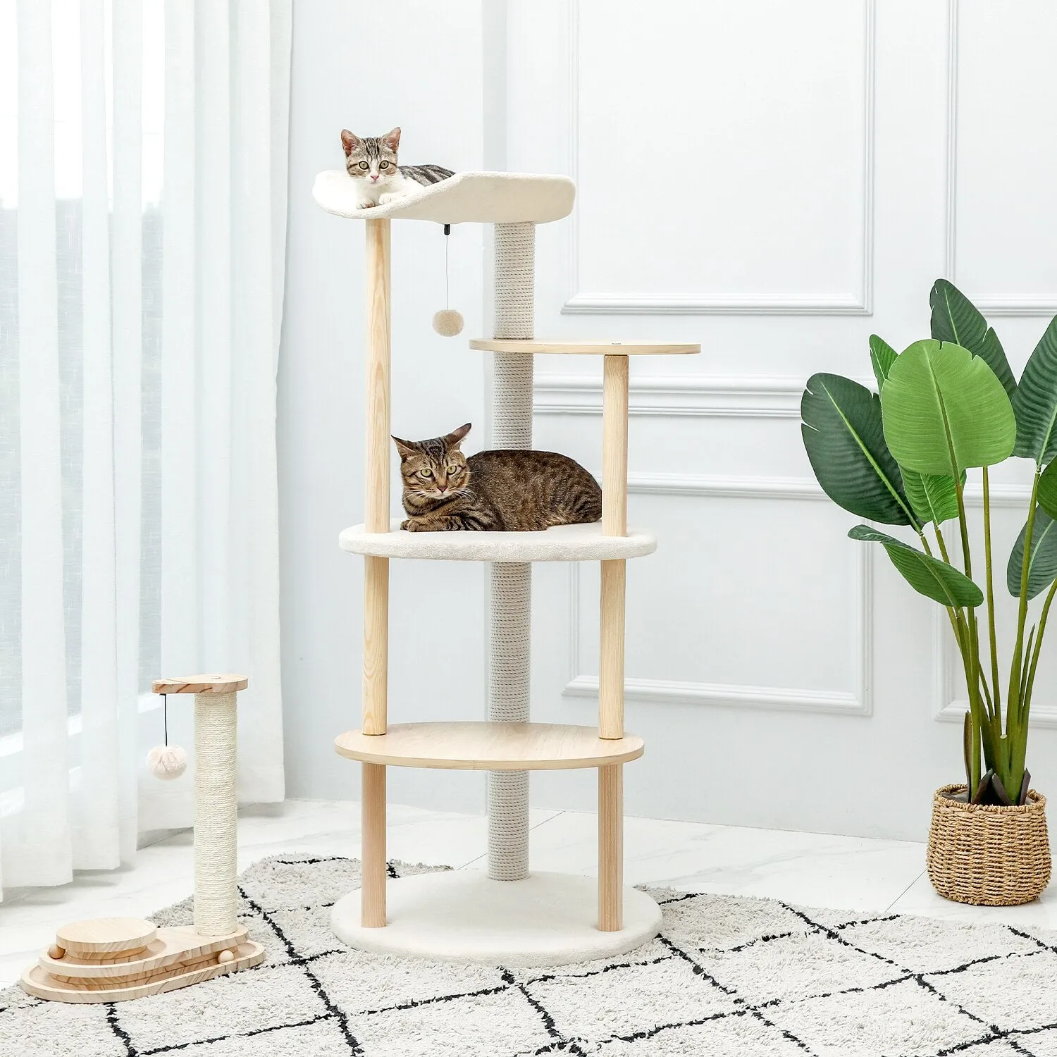 Multi-Level Cat Sisal Tower