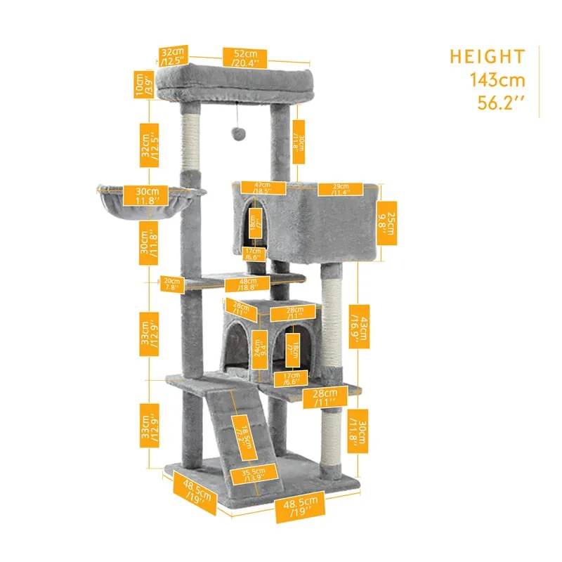 Multi-Level Cat Sisal Tower