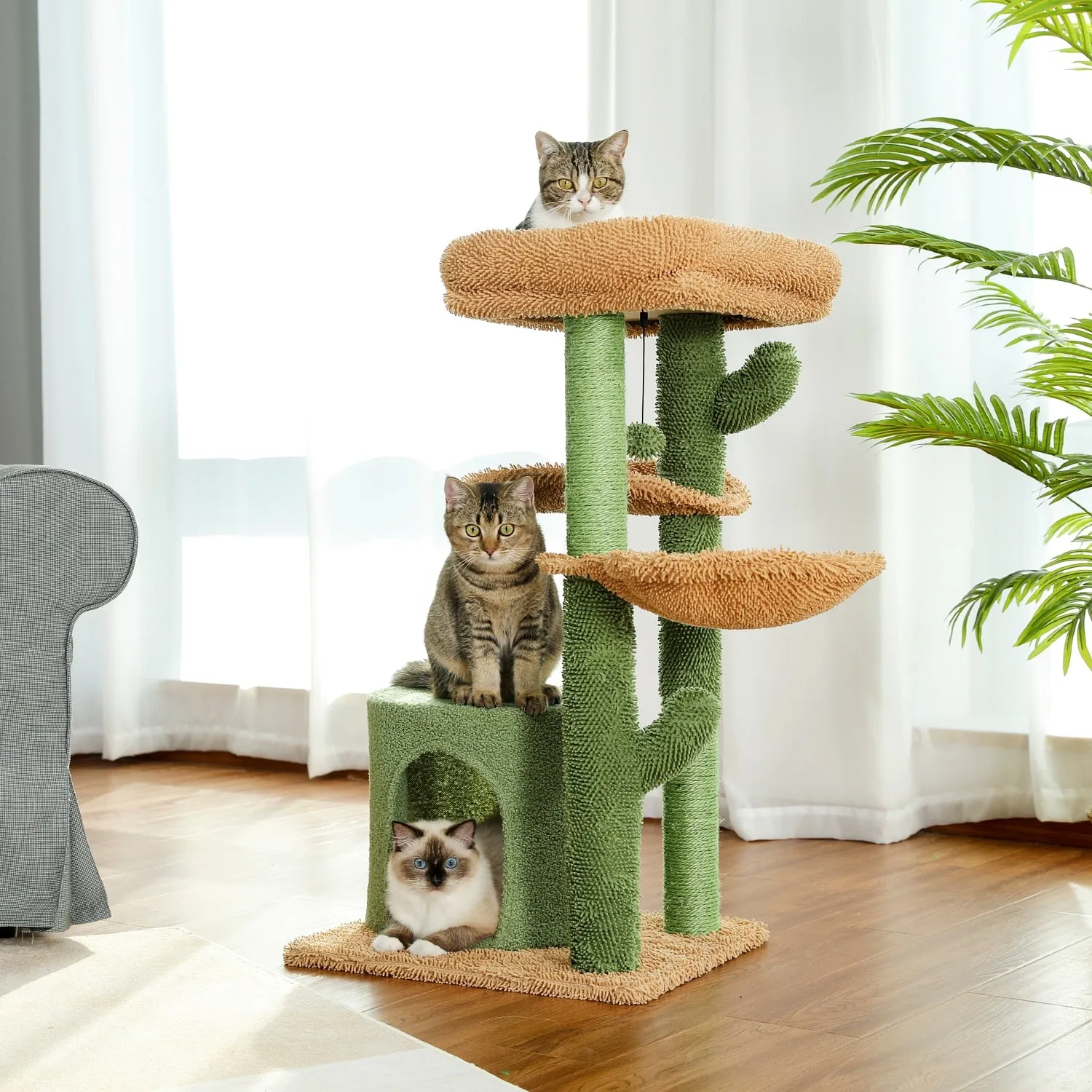 Multi-Level Cat Sisal Tower