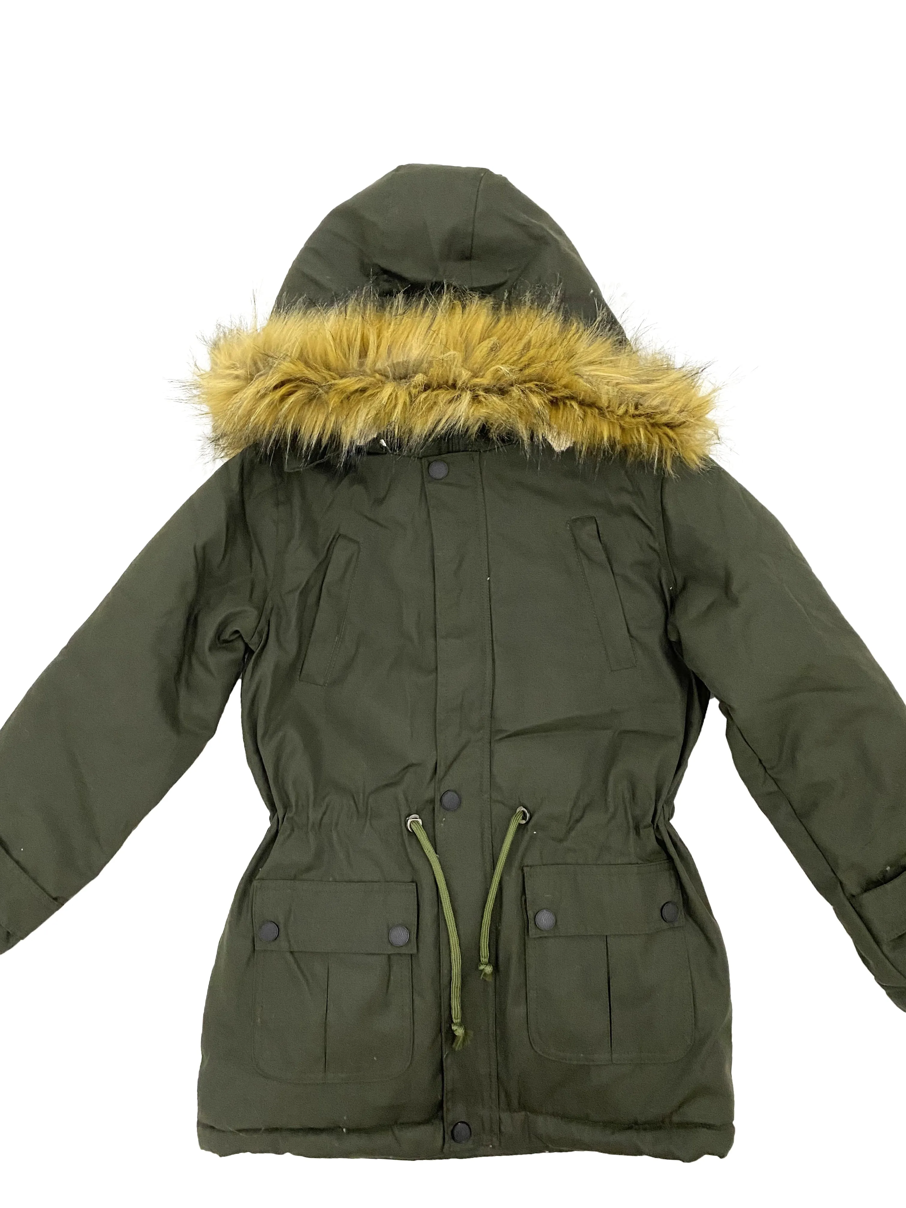 Olive Green Boy Parka Jacket