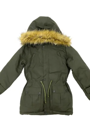 Olive Green Boy Parka Jacket