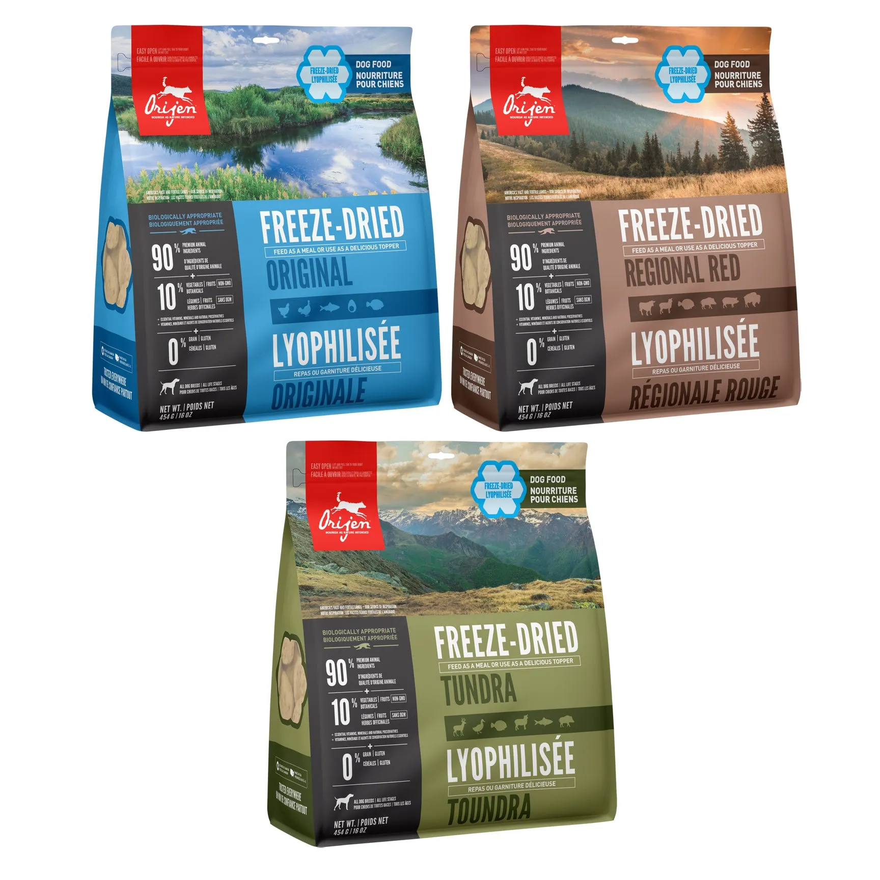 Orijen Freeze Dried Dog Foods