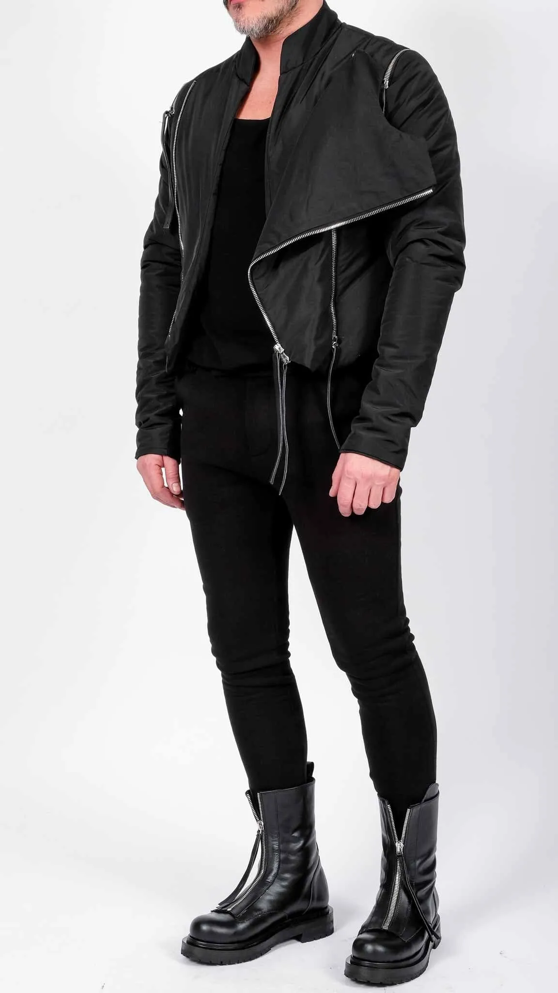 Padded Jacket with Zippers
