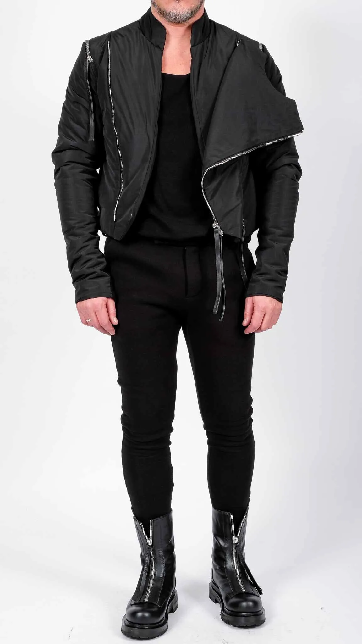 Padded Jacket with Zippers