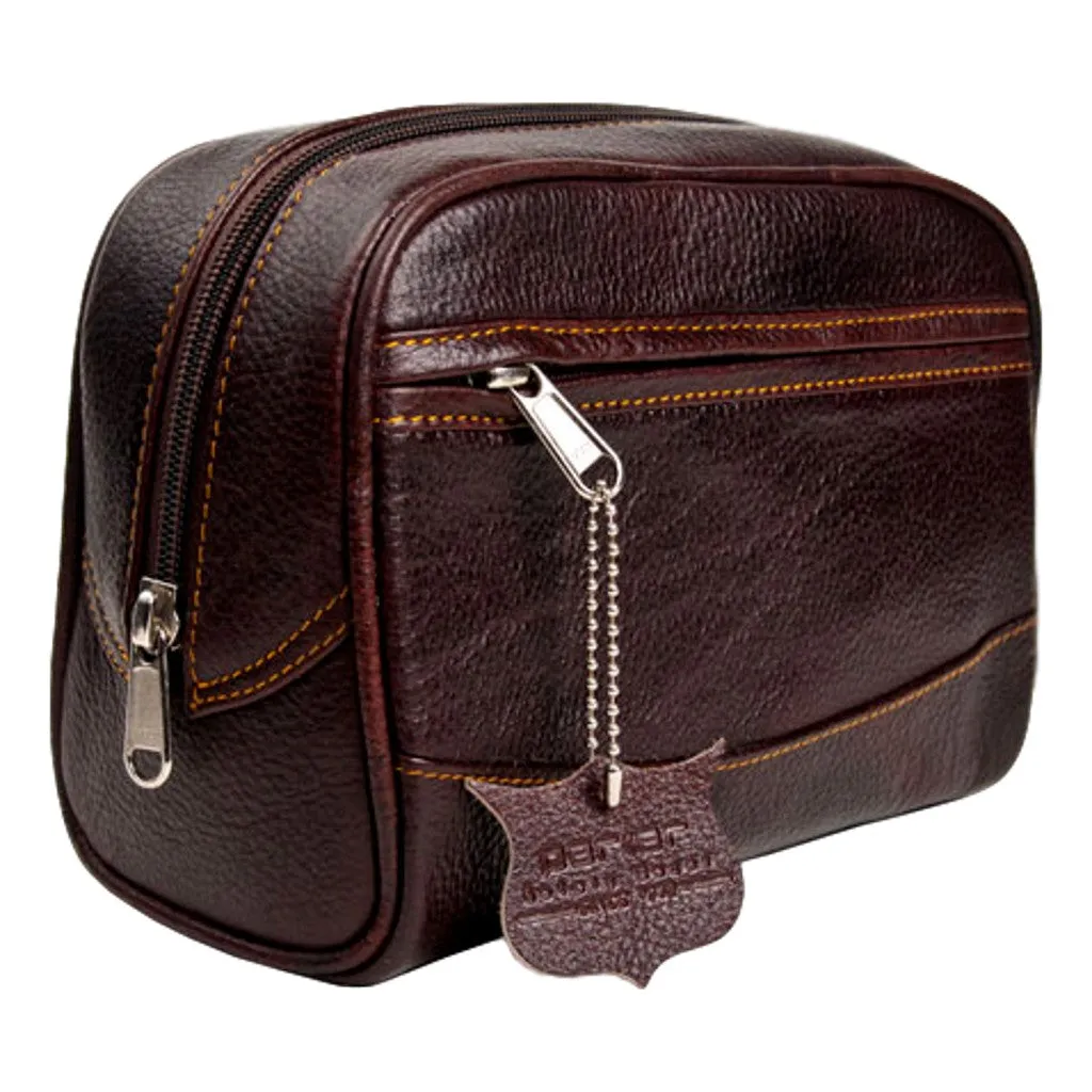 Parker Leather Dopp Kit Large