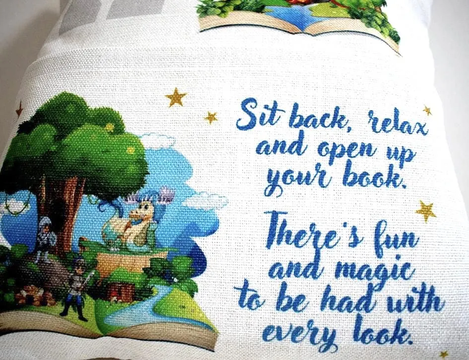 Personalised Dragon Book Pillow