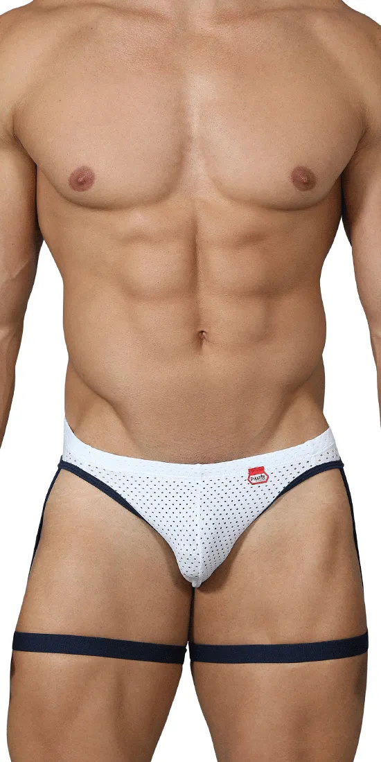 Pikante 0217 Adventures Garter Briefs White