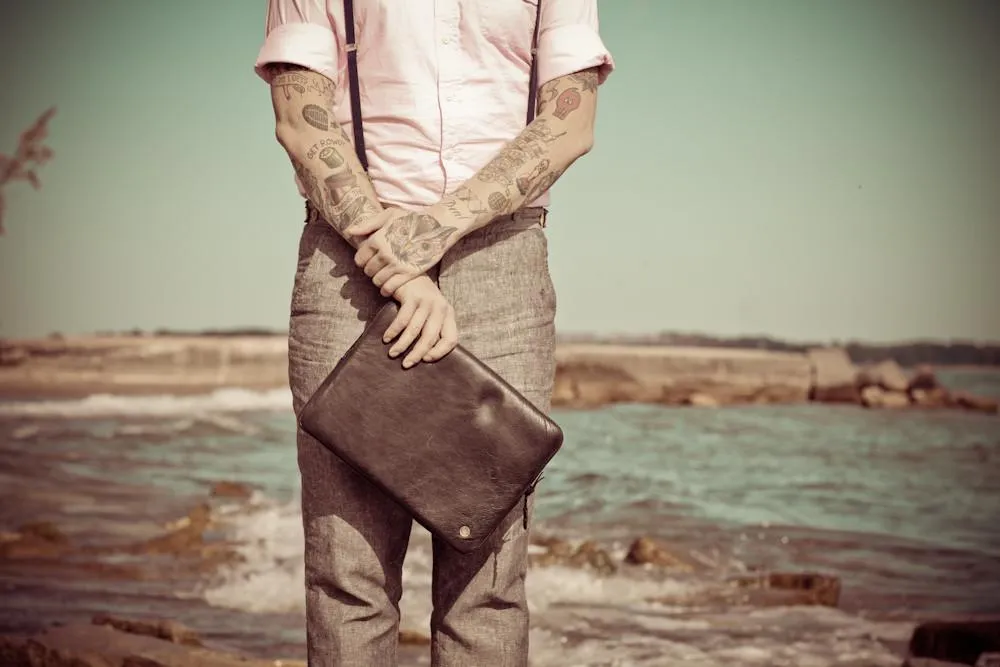 PKG Skinny Leather Sleeve 15" MacBook