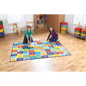 Rainbow 1-100 Numbers Carpet