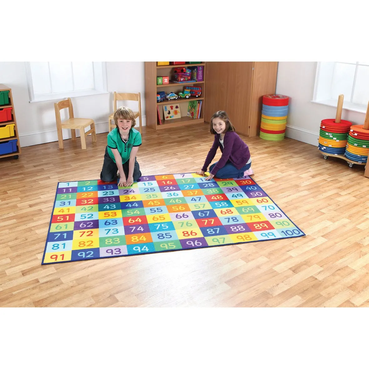 Rainbow 1-100 Numbers Carpet
