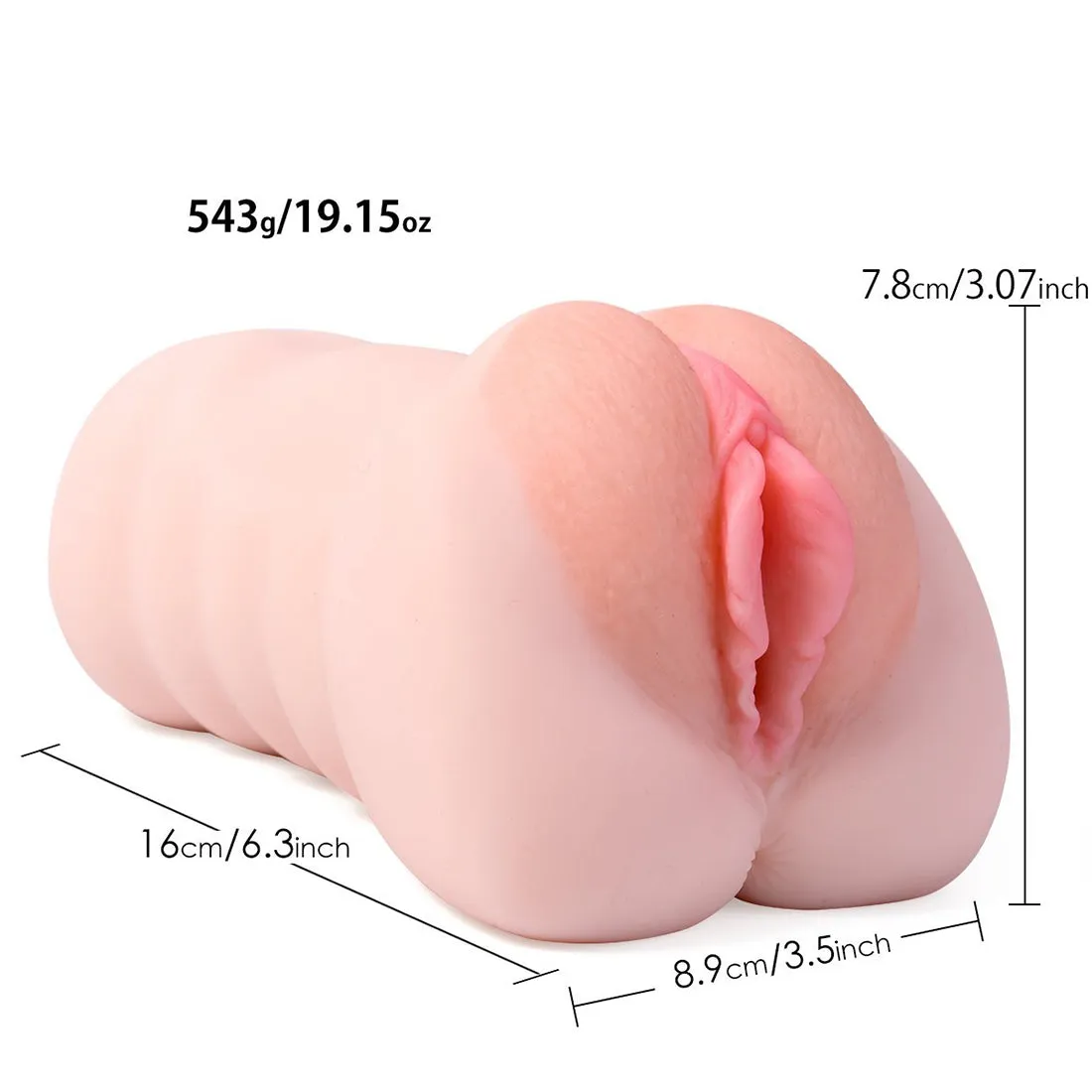 Realistic Vagina Male Masturbators Cup Built In Cock Ring Pocket Pussy