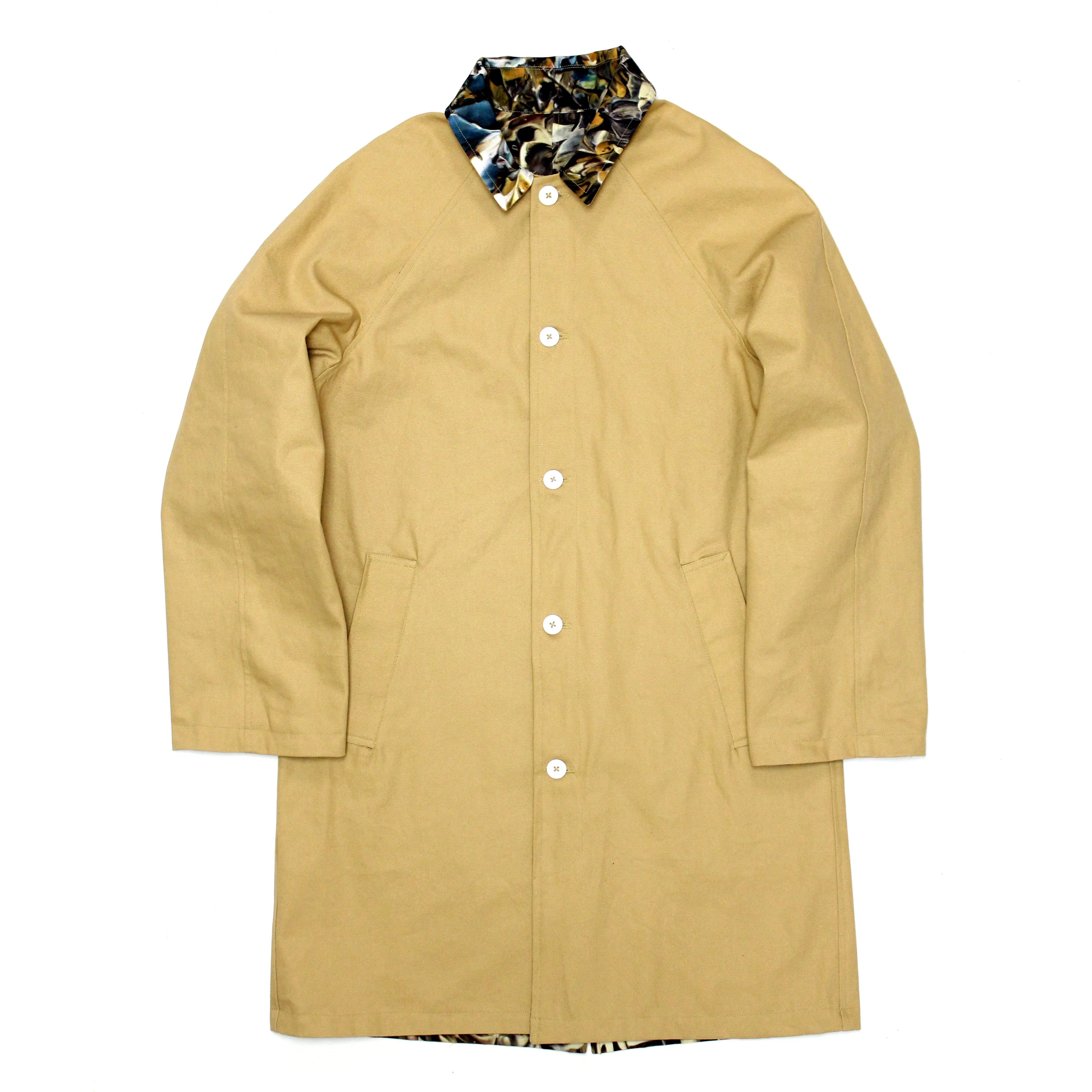 Reversible Trench Jacket (Paint Camo Cotton Ripstop / Tan Canvas)