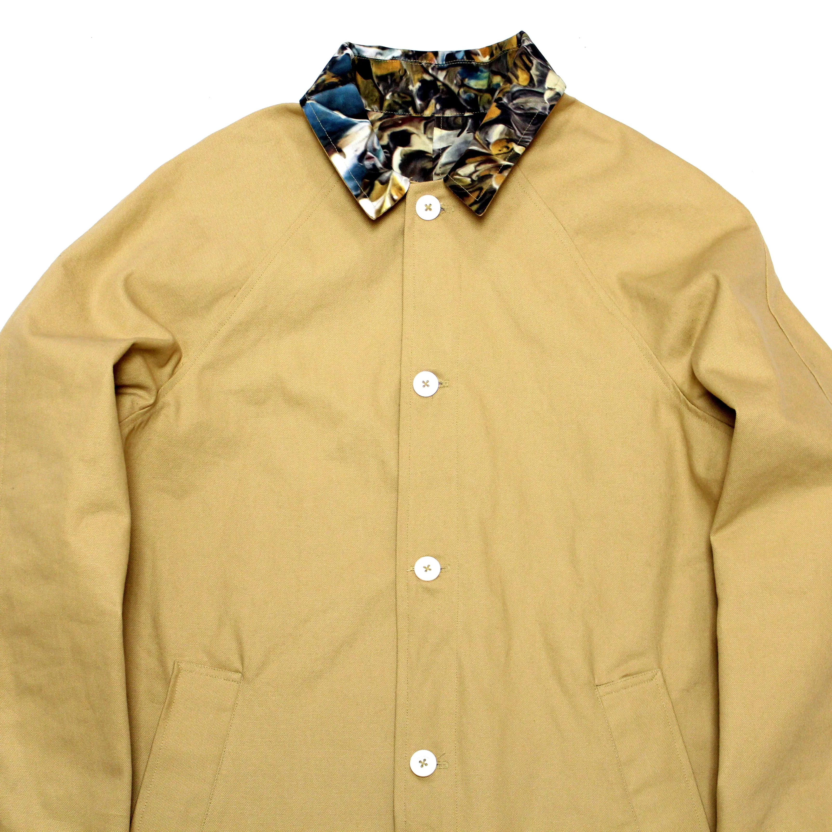 Reversible Trench Jacket (Paint Camo Cotton Ripstop / Tan Canvas)