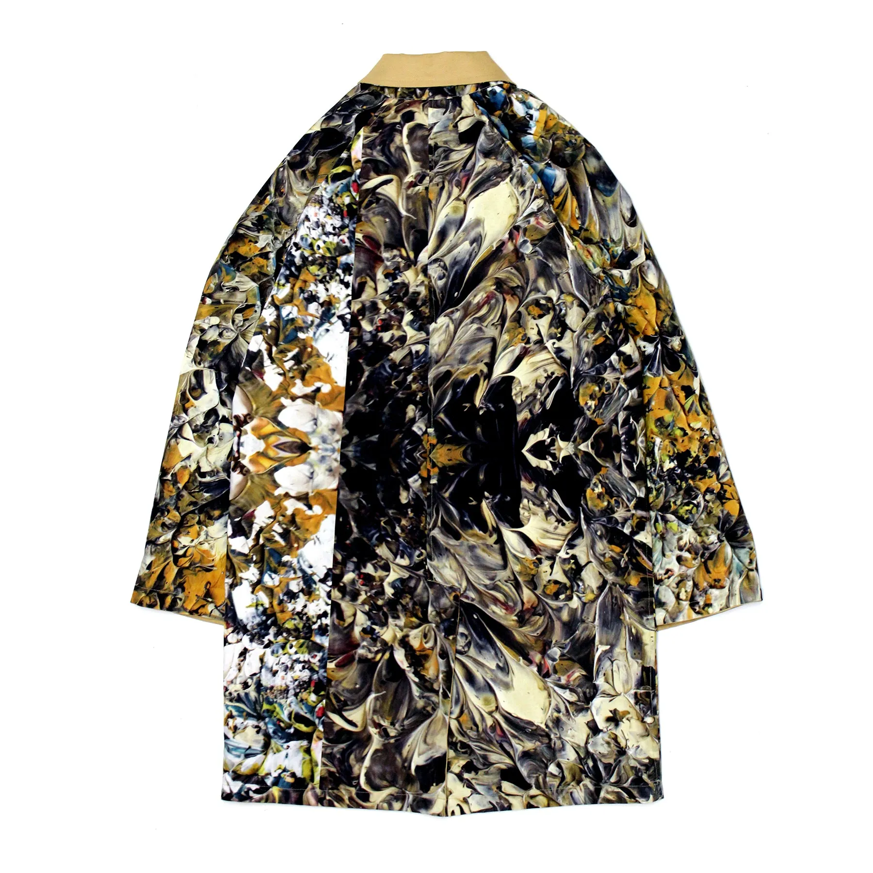 Reversible Trench Jacket (Paint Camo Cotton Ripstop / Tan Canvas)