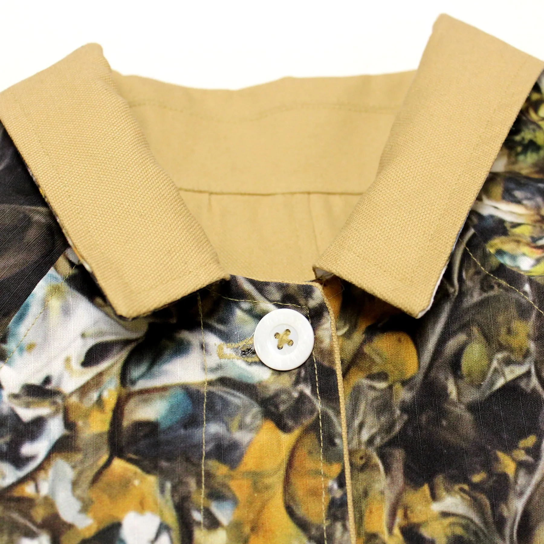 Reversible Trench Jacket (Paint Camo Cotton Ripstop / Tan Canvas)