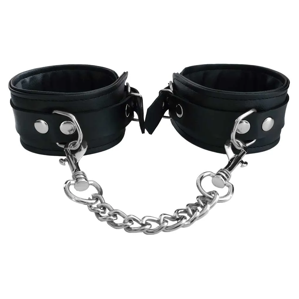 Rouge Vegan Fetish Play Wrist Cuffs