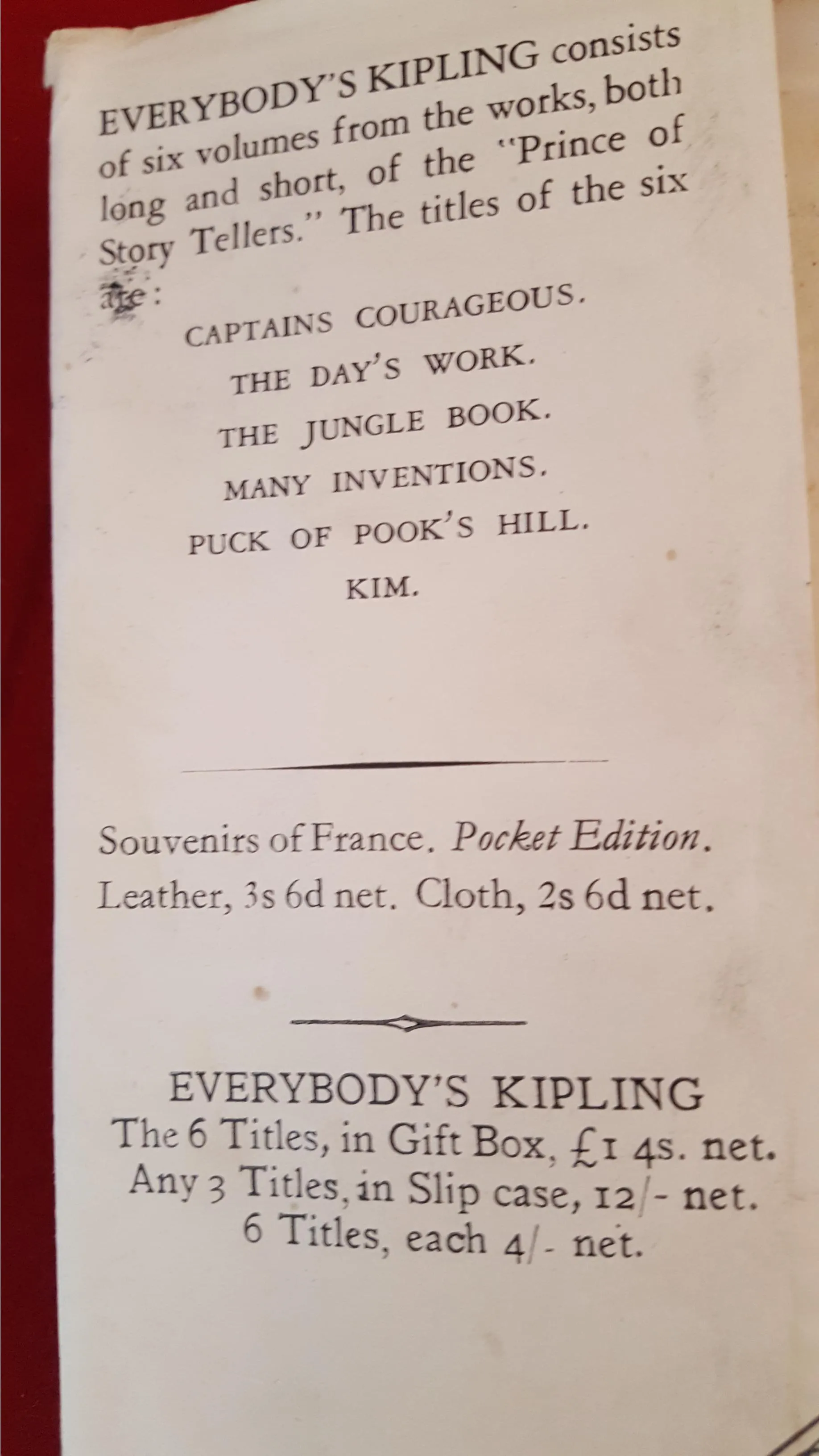 Rudyard Kipling - Puck Of Pook's Hill, Macmillan,1908, 1st Edition