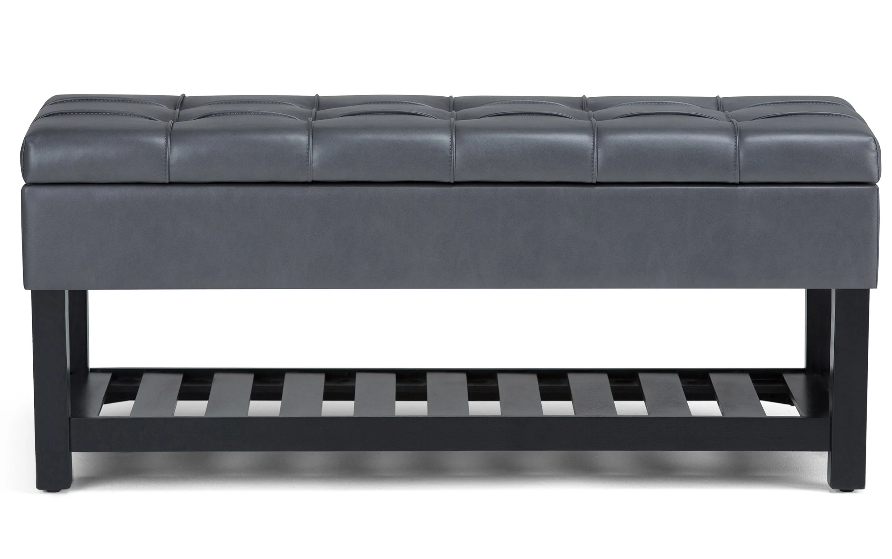 Saxon Ottoman Bench in Vegan Leather