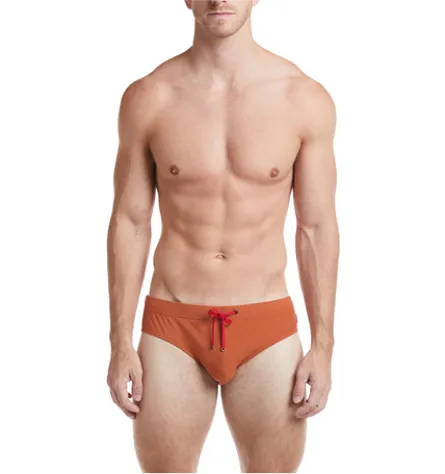 Solid Orange - COLIN Bikini Swim Brief
