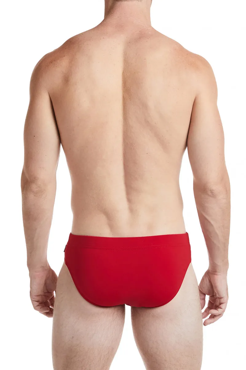 Solid Red - COLIN Bikini Swim Brief