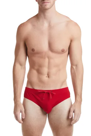 Solid Red - COLIN Bikini Swim Brief