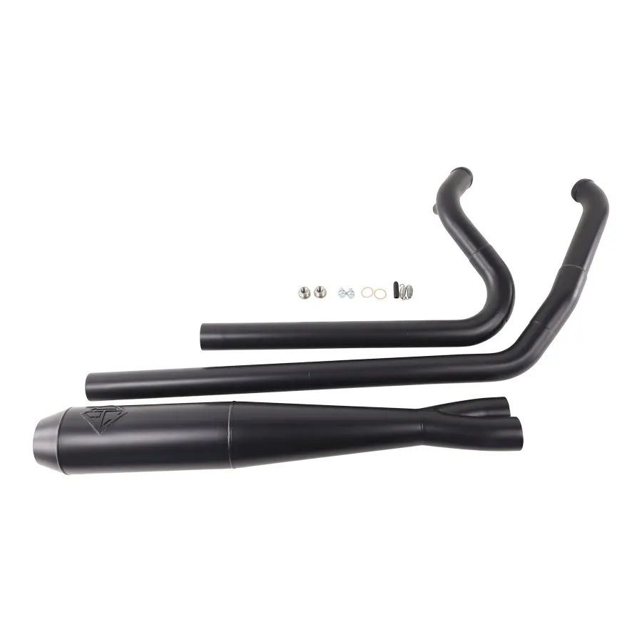 SP Concepts TC Bagger Full Length Turnpike Exhaust - Black for 1995-2016 Touring