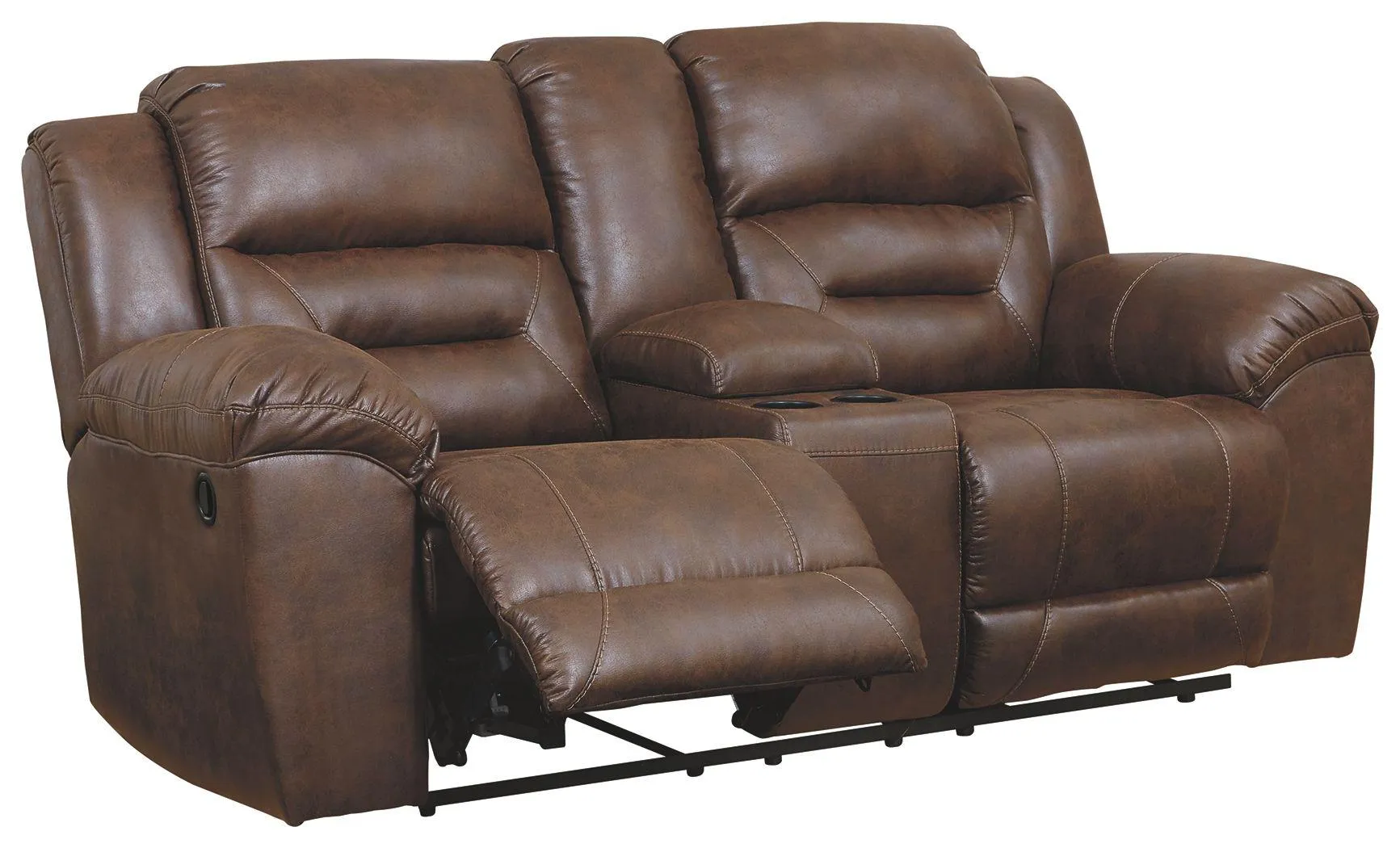 Stoneland - Dbl Rec Loveseat W/console