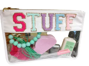 STUFF Clear Luxury Nylon Pouch