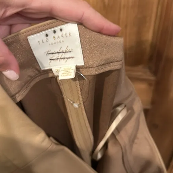 Ted Baker Faux Leather Skirt