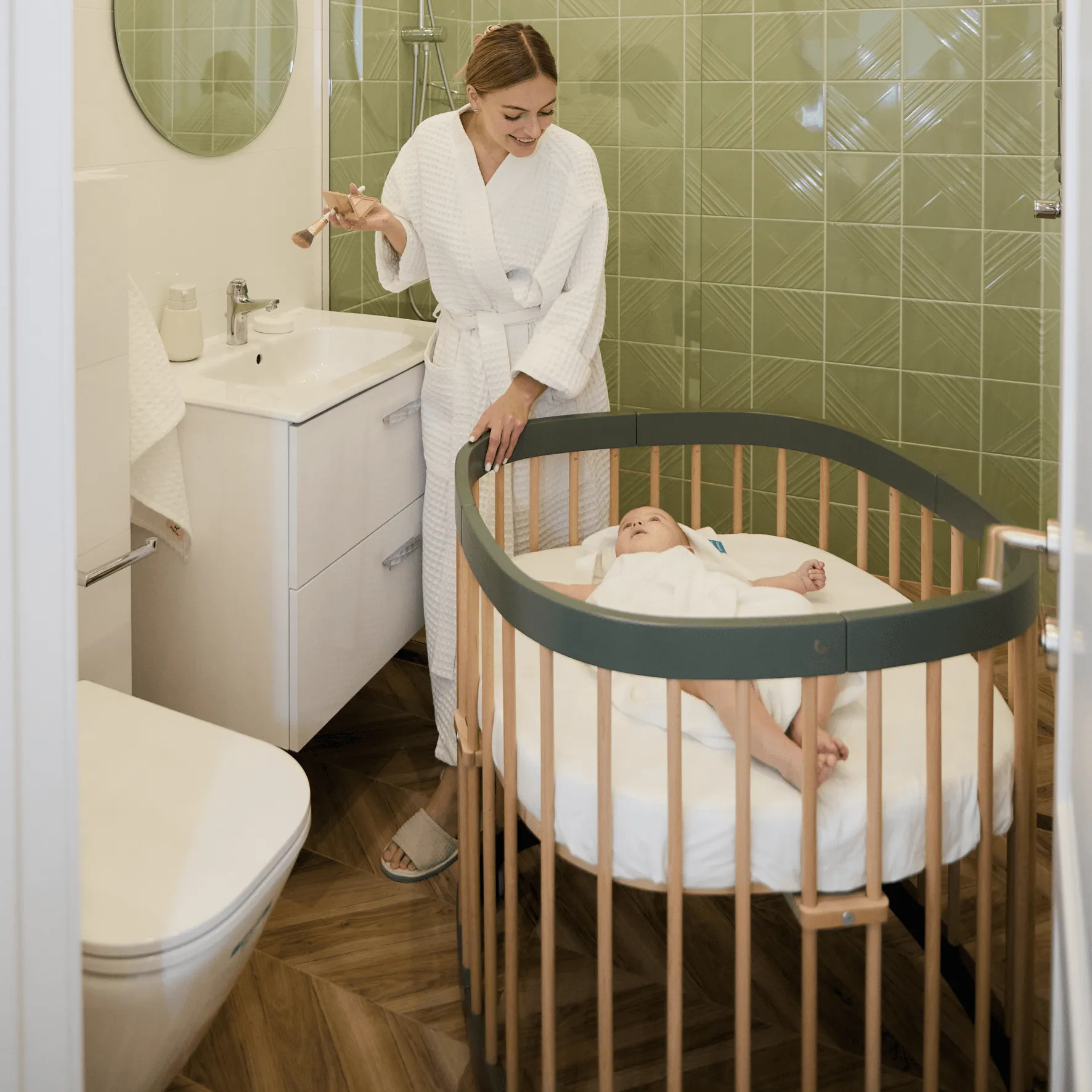 Tweeto 7 in 1 Baby Cot Forest Lights Multifunctional