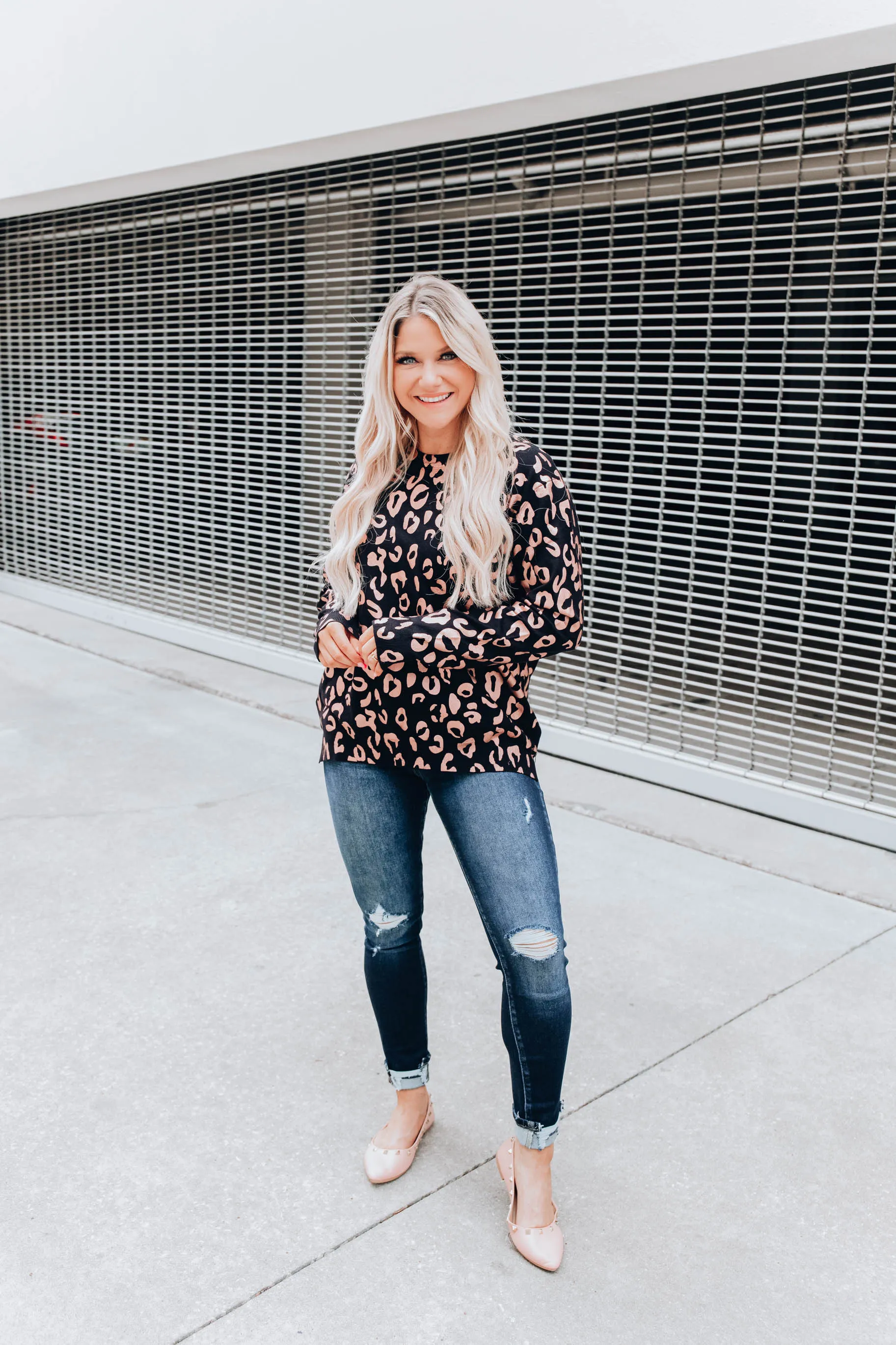 What I Want Leopard Sweater - Black