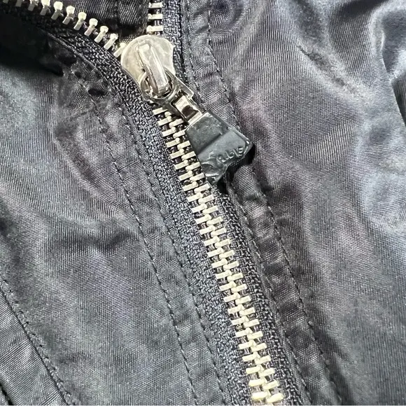 Women Harley Davidson Black Zippers‎ Moto Nylon Riding Biker Jacket Sz M